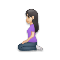 Woman Kneeling- Light Skin Tone emoji on LG